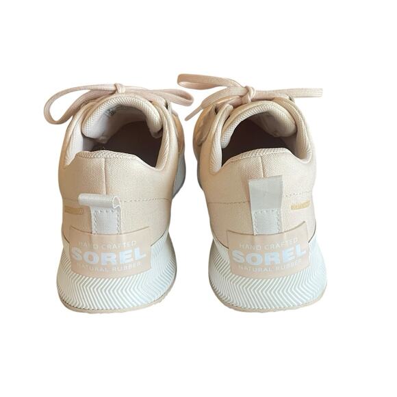 SOREL Out N About III Women Size 9 Peach Low Waterproof Canvas Platform Sneakers - Picture 6 of 9